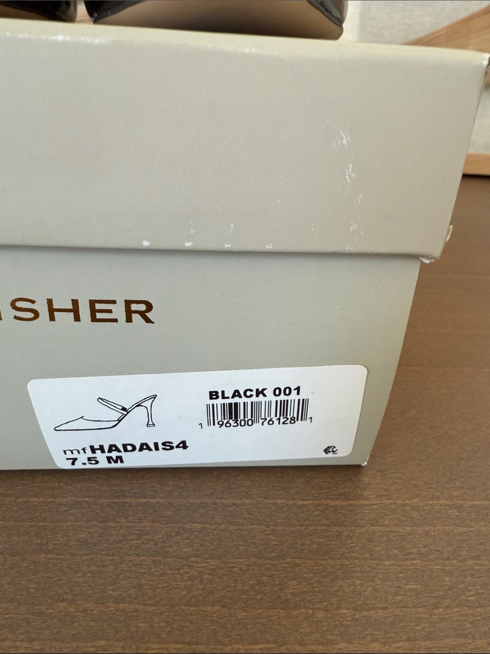 NWT Marc Fisher Hadais Black Patent Pointed heels - Picture 4 of 4